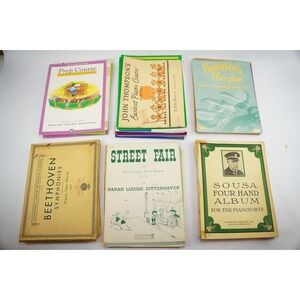 Lot of 40 Vintage Piano Sheet Music Books, Educational